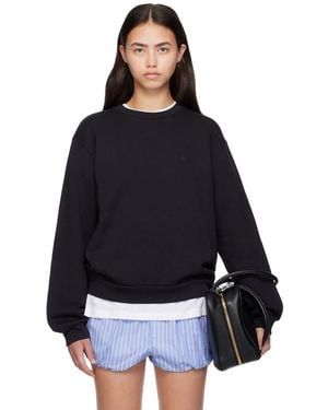 Acne Studios Crew Neck Fleece Sweatshirt - Black