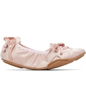 Acne Studios Lace-Up Satin Sneakers - Black