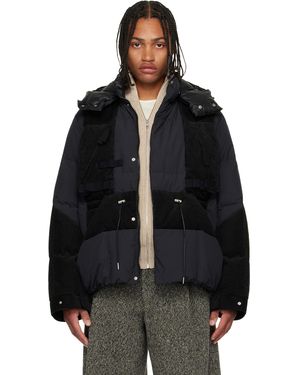 Sacai Corduroy Down Jacket - Black