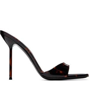 Paris Texas Lidia Mule 105 Heeled Sandals - Black