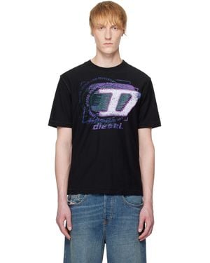 DIESEL ブラック T-Adjust-R11 Tシャツ