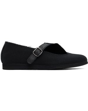Yohji Yamamoto Oxford Mary Jane Ballerina Flats - Black