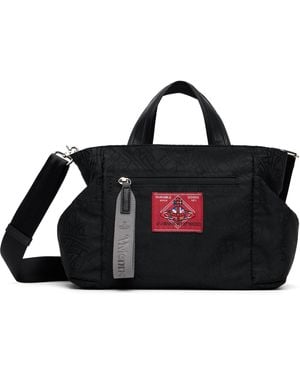 Vivienne Westwood Tangled Jacquard Orb Tote - Black