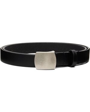 Neighborhood Leather Narrow Belt - Black