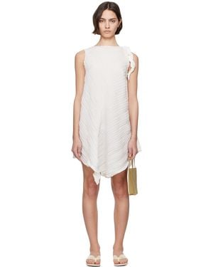 Issey Miyake Wrinkled & Twisted Minidress - Black