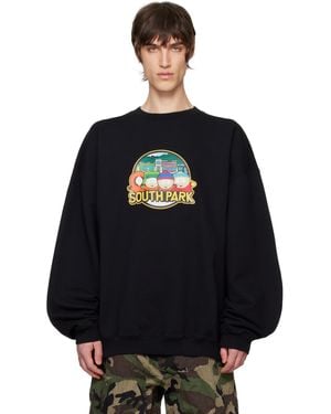 Vetements ブラック South Park Runway オーバーサイズ スウェットシャツ - ブルー