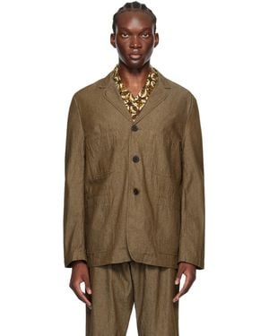 Universal Works Five Pocket Blazer - Brown