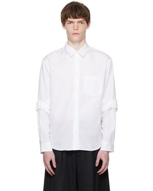Simone Rocha Bow Sleeve Classic Shirt - White