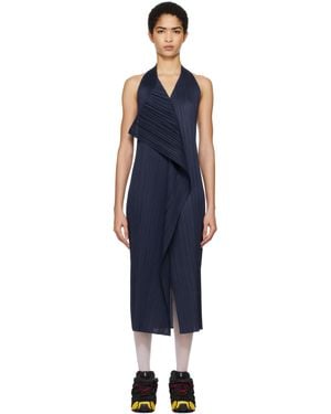 Pleats Please Issey Miyake Monthly Colours November Maxi Dress - Black