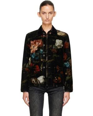 R13 Blouson Ouvrier Décontracté Noir