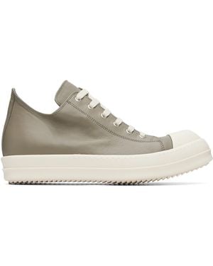 Rick Owens Taupe Tower Low Sneaks Trainers - Grey