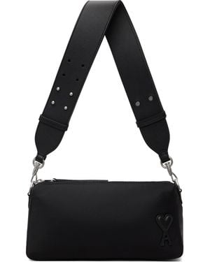 Ami Paris Nylon Marcel Bag - Black