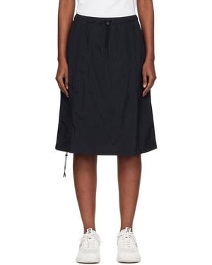 On Shoes Drawstring Midi Skirt - Black