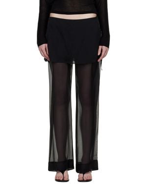 Paloma Wool Silk Archive Trousers - Black
