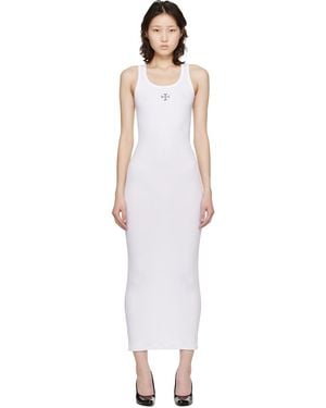 Vetements Cross Logo Tank Top Midi Dress - Black