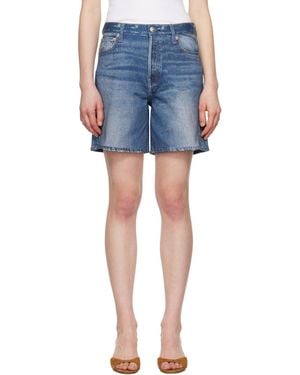 Rag & Bone Miramar Terry Kaia Shorts - Blue