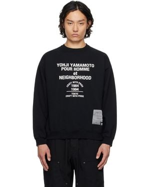Yohji Yamamoto Neighborhood Edition Ls Sweatshirt - Black