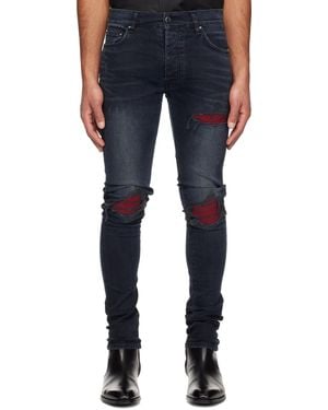 Amiri Indigo Ultrasuede Mx1 Jeans - Blue