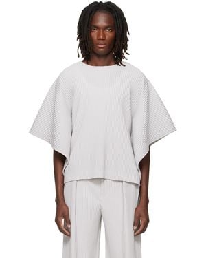 Homme Plissé Issey Miyake Motion Blur Top - White