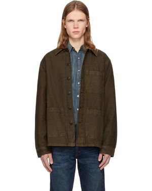 RRL Reverse-Sateen Overshirt - Black