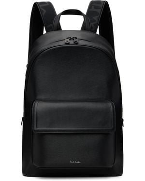 Paul Smith Logo Stamp Backpack - Black
