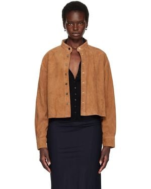 Nour Hammour Lucien Suede Jacket - Blue