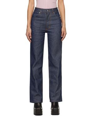 Eckhaus Latta Deadstock Wide-Leg Denim Jeans - Blue
