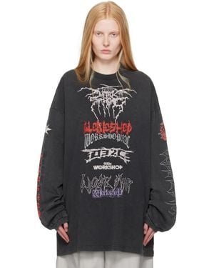 032c Telepresence Oversized T-Shirt - Black