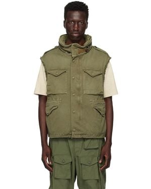 Visvim Khaki Bickle Vest - Green