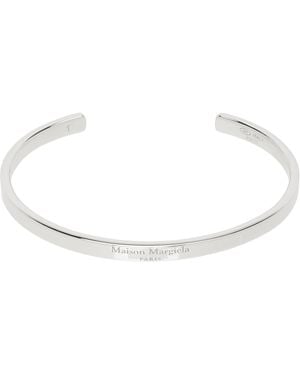 Maison Margiela Logo Reference Cuff Bracelet - Metallic