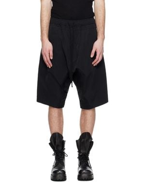 Julius Drop Crotch Shorts - Black