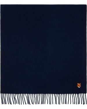 Maison Kitsuné Fox Head Scarf - Blue