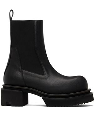 Rick Owens Temple Beatle Bogun Chelsea Boots - Black