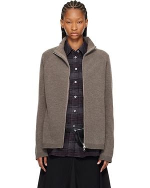 Our Legacy Taupe Dash Zip Jumper - Brown