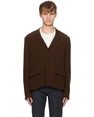 Undercover Brown Button Blazer - Black