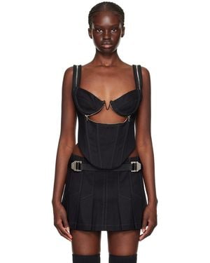 Dion Lee Zip Underwire Tank Top - Black