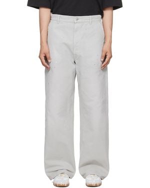 Maison Margiela Double-Dyed Workwear Trousers - Grey