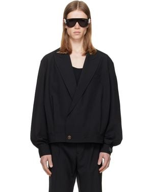 Balmain Wool 2-Button Jacket - Black