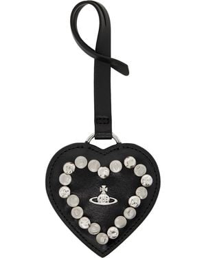 Vivienne Westwood Heart Mirror Charm - Black
