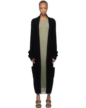 Rick Owens Tecuatl Technical Fabric Cardigan in Black | Lyst