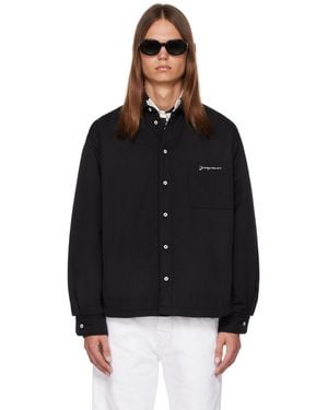 Jacquemus Le Raphia 'La Chemise Boulanger' Shirt - Black