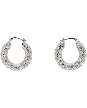 Jil Sander Gunmetal Classic Earrings - Black