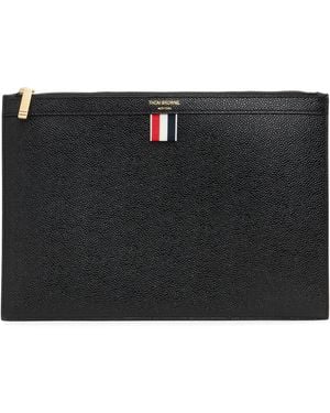 Thom Browne Pebble Grain Small Document Holder - Black