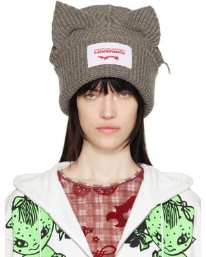 Charles Jeffrey Supersized Chunky Ears Beanie - Grey