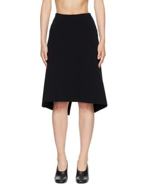 TOTEME Dipped Knit Midi Skirt - Black