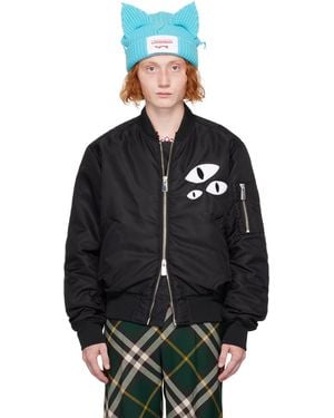 Charles Jeffrey Varsity Bomber Jacket - Black