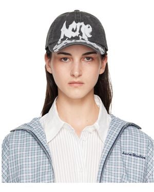 Acne Studios Gothic Logo Cap - Blue