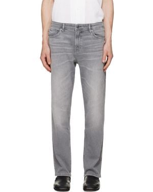 BOSS Maine Regular-Fit Comfort-Stretch Jeans - Grey