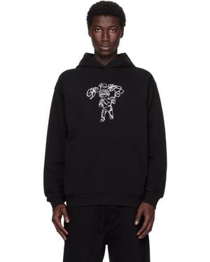 Dime ブラック Embroidered Fighter フーディ