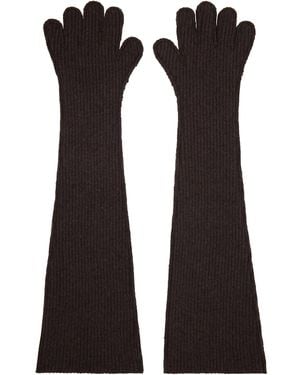 Marni Oversized Wool Gloves - Black